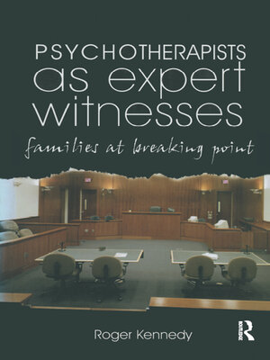 cover image of Psychotherapists as Expert Witnesses